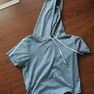 Crop top with hoodie